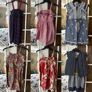 VGUC 10 12 Hanna Andersson Kids Floral and Polka Dot Dress Collection